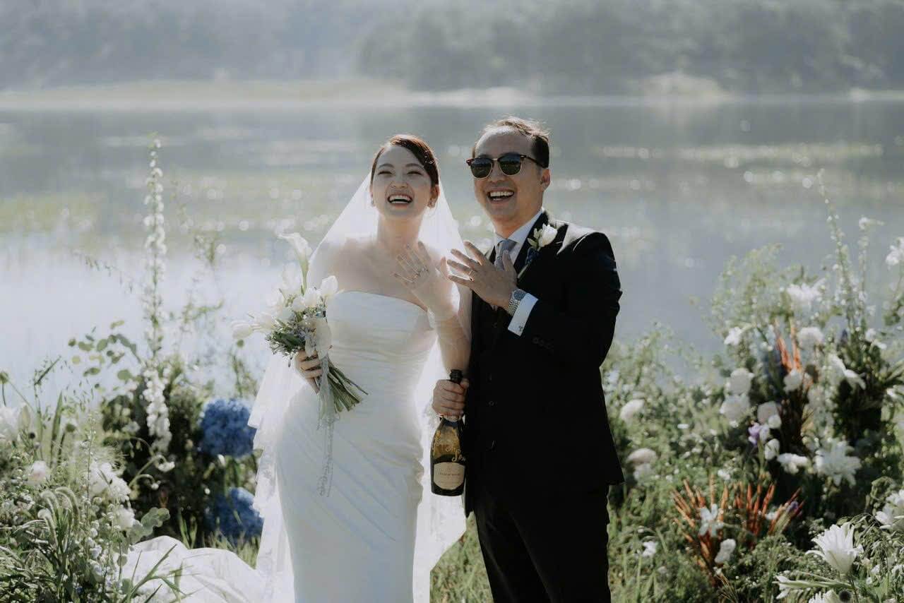 Tiệc cưới thân mật đậm chất thơ của cô dâu Hương Giang ở Đà Lạt